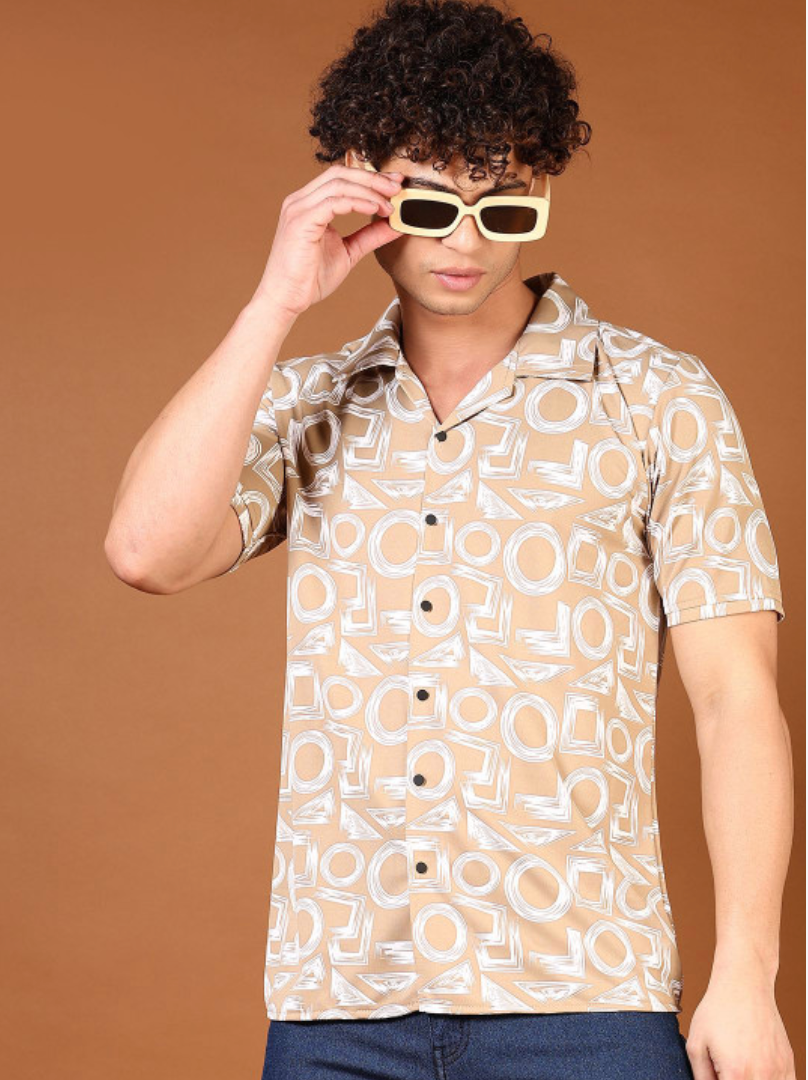 Men Opaque Printed Casual Shirt