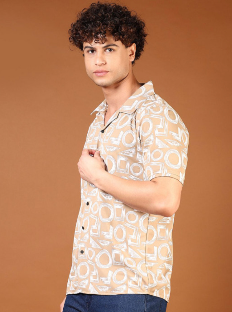 Men Opaque Printed Casual Shirt