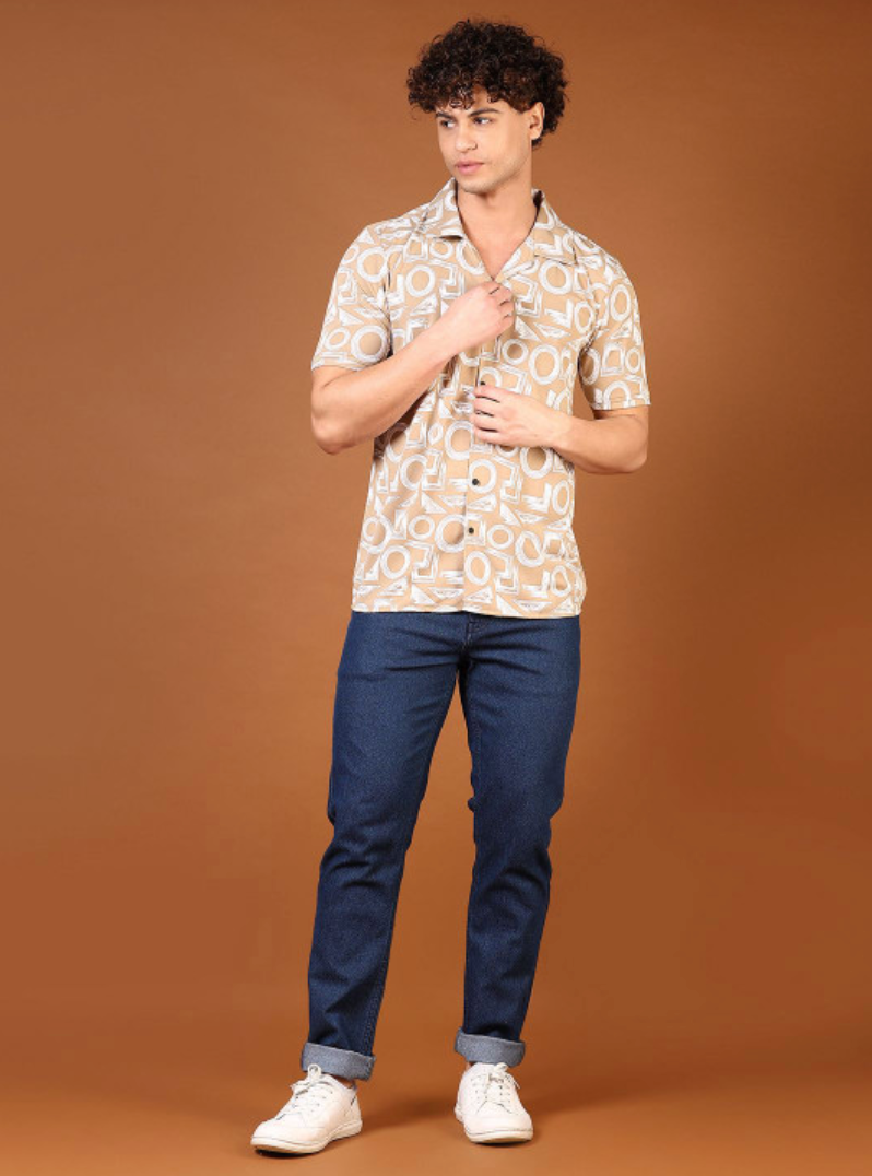 Men Opaque Printed Casual Shirt