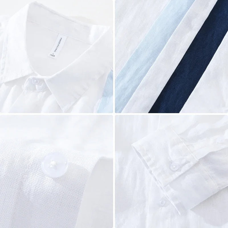 Men Cotton Loose Long Sleeve Shirt (Pack of 2)