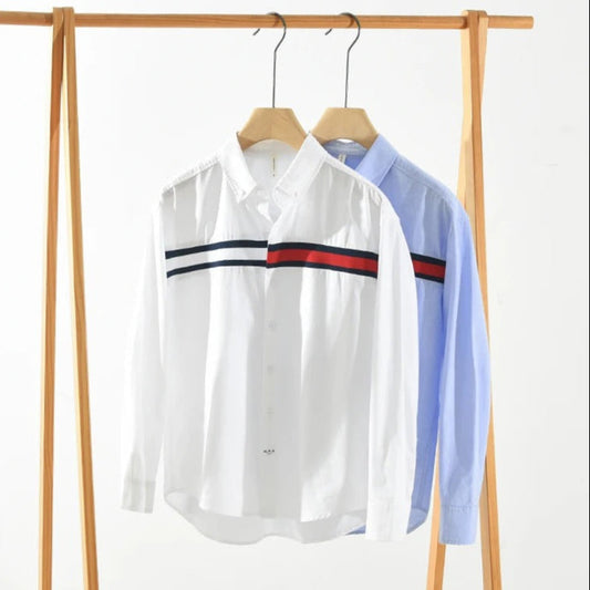 Men Cotton Loose Long Sleeve Shirt (Pack of 2)