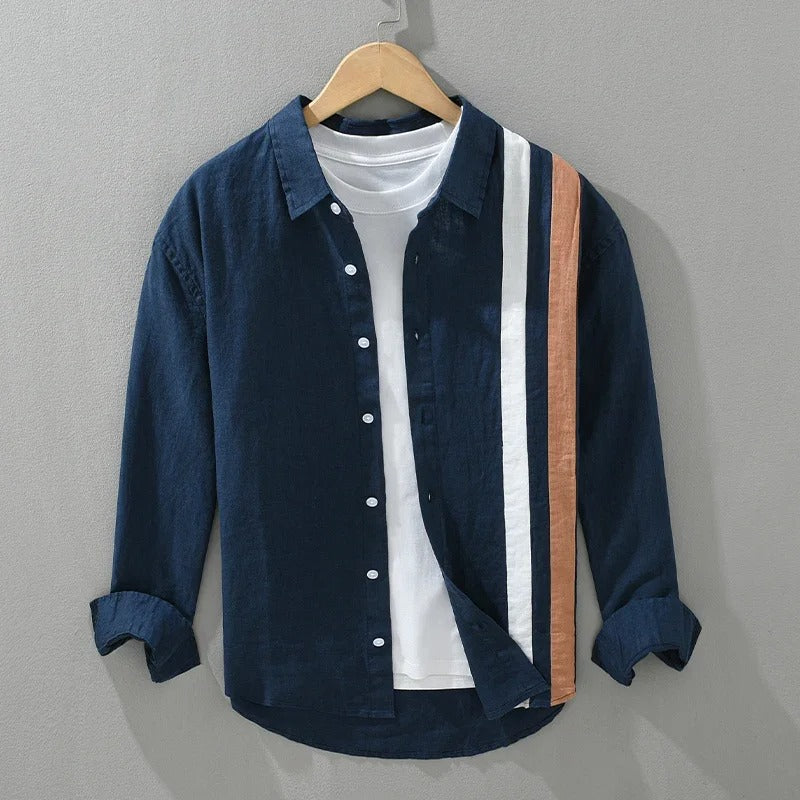 Men Cotton Loose Long Sleeve Shirt (Pack of 2)