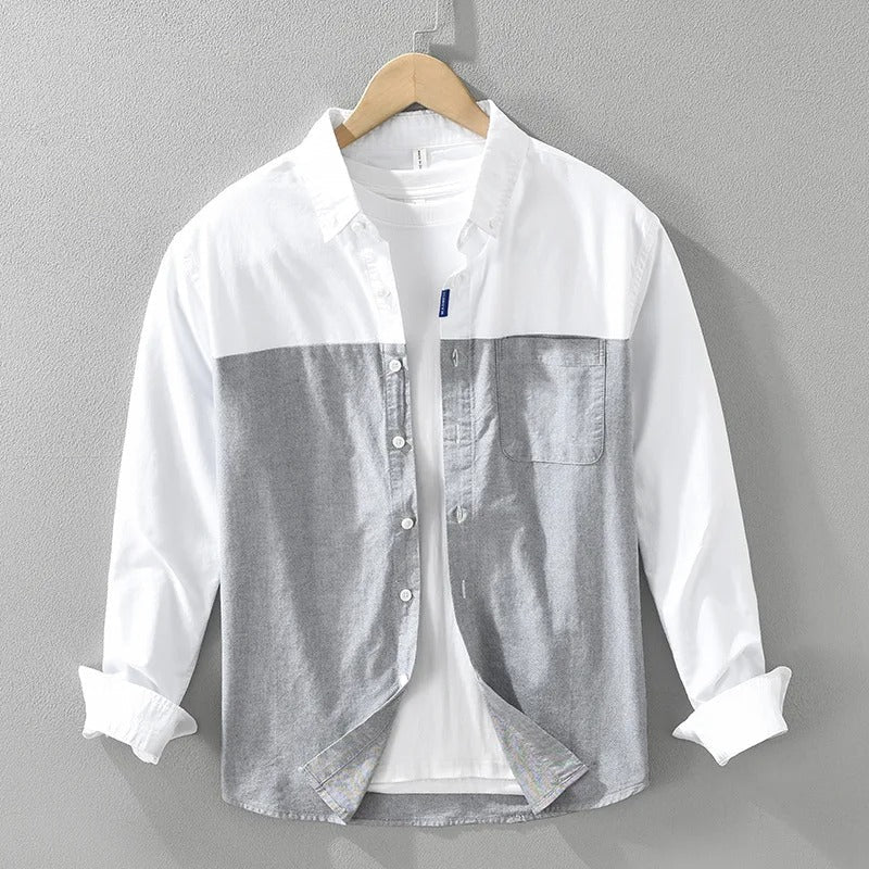 Men Cotton Loose Long Sleeve Shirt (Pack of 2)